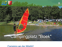 Tablet Screenshot of campingplatz-boek.de